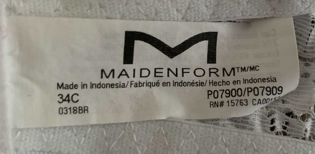 Maidenform White Underwire Lightly Lined Bra, Wom… - image 5