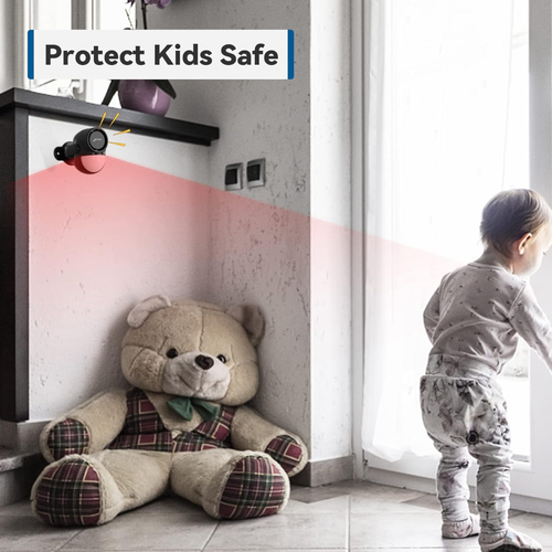 CPVAN Indoor Bewegungssensor Alarm mit Sirene Wireless Infrarot Zum Selbermachen PIR Bewegung - Bild 8 von 8