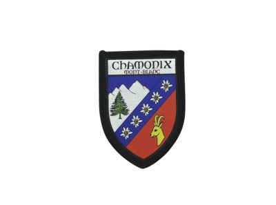 Ecussons tissu - écusson tissu , CHAMONIX 1050 m, 2 scans