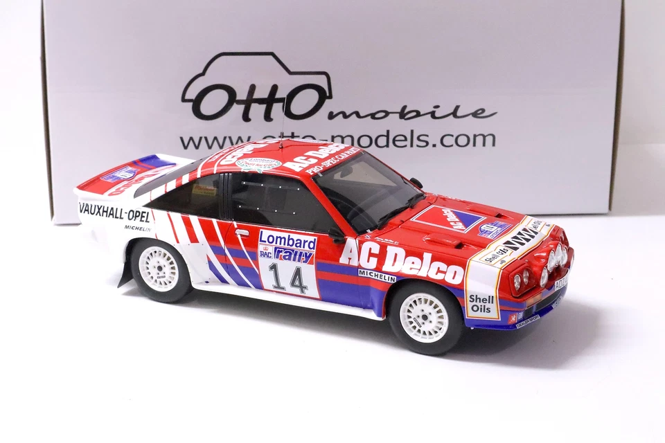 1:18 OTTO mobile OT932 Opel Manta R Rac Rally 1985 Lombard #14 AC Delco - Immagine 2 di 4