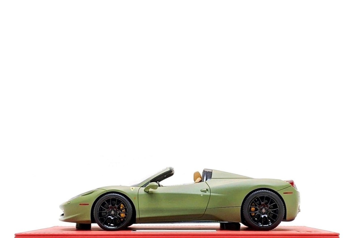 BBR Deluxe 1:18 Ferrari 458 Spider in Matte Green (#03/20) (defects) | eBay BBR Deluxe 1:18 Ferrari 458 Spider in Matte Green (#03/20) (defects) | eBay