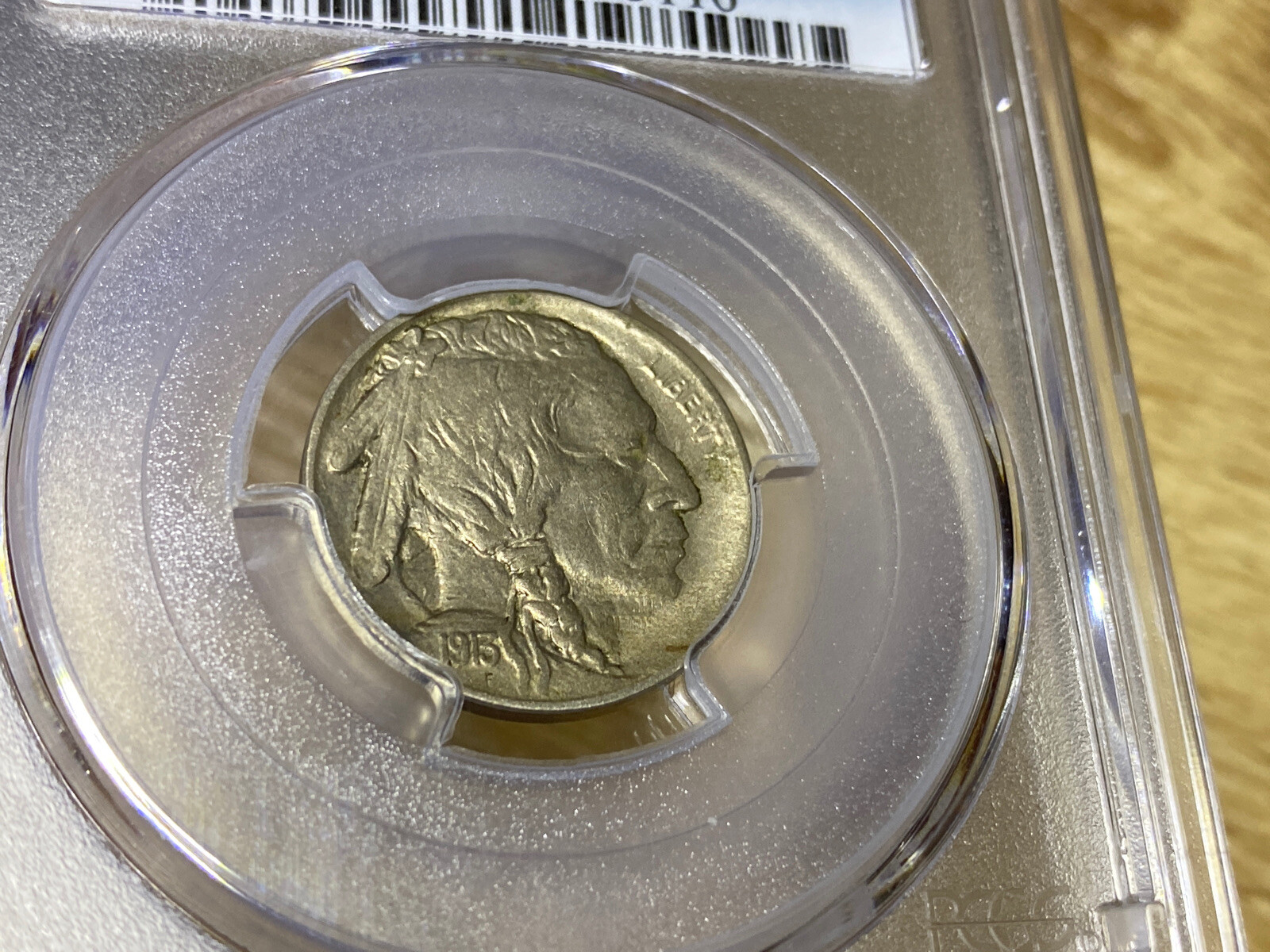 1913-P-Type-2-Buffalo-Nickel---Die-Clash