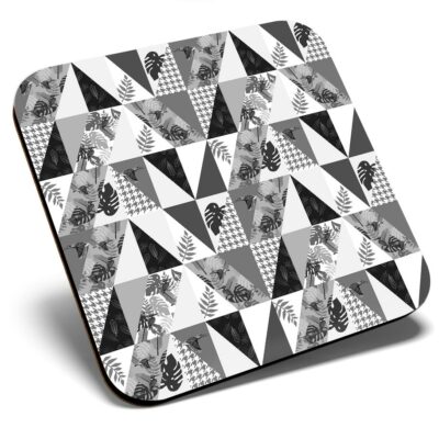 Quadratische Einzeluntersetzer BW - Lila Tropisches Muster Surf Surfer Cool #43666