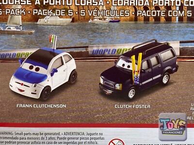 その他 2025 EPOCH Pixar Cars Porto Corsa 10/10 DISNEY PIXAR CARS 5 Pack-PORTO CORSA RACE W/Clutch Foster & Frank