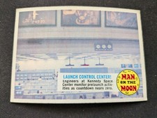 1969 Topps Man On The Moon Card # 35A Launch Control Center (VG/EX)