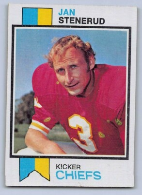 1973  JAN  STENERUD - Topps Football Card -# 285 - KANSAS CITY CHIEFS