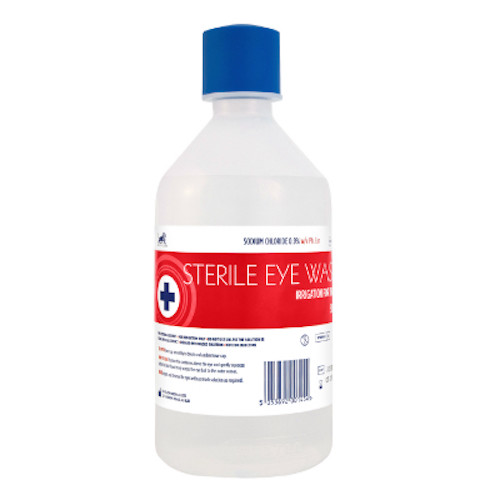 500ml STERILE SALINE Eye Wound Wash Solution Bottle First Aid Eyewash