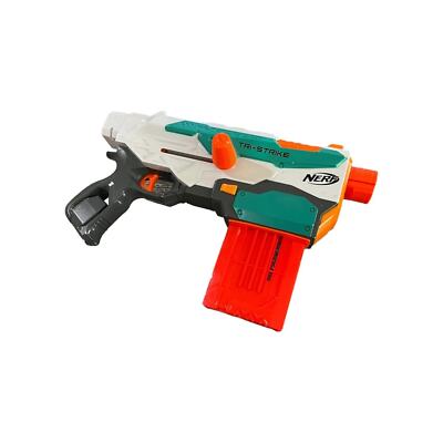 NERF Modulus Tri Strike Blaster w/ Magazine 8 Darts, 2015 TESTED WORKS
