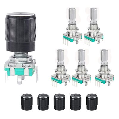 MoK 5 Stück Rotary Encoder Modul Drehgeber Drehwinkelgeber EC11 Digital Poten...