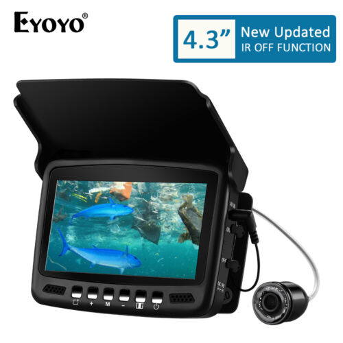 yoyo 20M Fishfinders Underwater Ice Fishing Camera 4.3" LCD Monitor 8PCS LEDs - Afbeelding 1 van 12