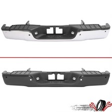 Chrome Black Rear Step Bumper Assembly For Toyota Tundra 2007-2021 2014