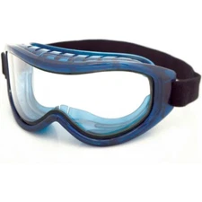 Sellstrom S80200 Odyssey II Dual Lens Anti-Fog Goggle, Blue Frame, Cloth Strap