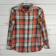 Polo Ralph Lauren Shirt Boys Size XL 18-20 Multicolor Button-Front Check.