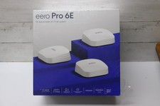 eero Pro 6E Tri-Band AXE5400 Wi-Fi 6E Router Mesh System - White 3-Pack - NEW