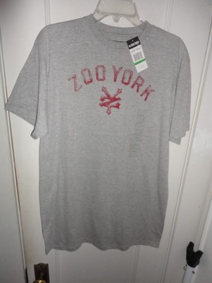 MENS ZOO YORK BRAND NEW! S OR L GRAY LOGO PULLOVER T SHIRT NWT