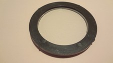 CLEAR GLASS MICROSCOPE STAGE PLATE 70MM MOUNTED IN HOLDER FOR 84MM MOUNTING