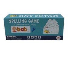 Spelling Game 28 Double Sided Paper Cards Educational Toy for Kids