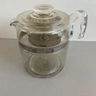 Vintage Pyrex 6-9 Cup Flameware Glass Percolator Coffee Pot 7759-H
