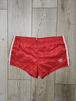 ADIDAS SHORTS ROT VINTAGE WEST GERMANY 80er SPRINTER LAUFSHORTS FUSSBALL S/M