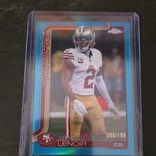 Topps Chrome 2023 Deommodore Lenoir Blue #269 199/199 49ers NFL