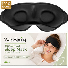 3D Sleep Eye Mask for Side Sleepers 100 Blackout Zero Eye Pressure Soft