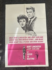 A CHILD IS WAITING 1962 Original Movie Poster 27x41 Judy Garland Burt Lancaster