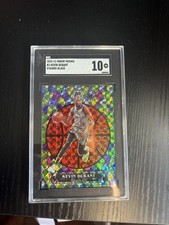 Kevin Durant 2020-21 Panini Mosaic Stained Glass #3 Case Hit Brooklyn Nets