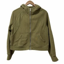 Lululemon Womens Scuba Oversized Full Zip Hoodie Sweatshirt Size M/L Green