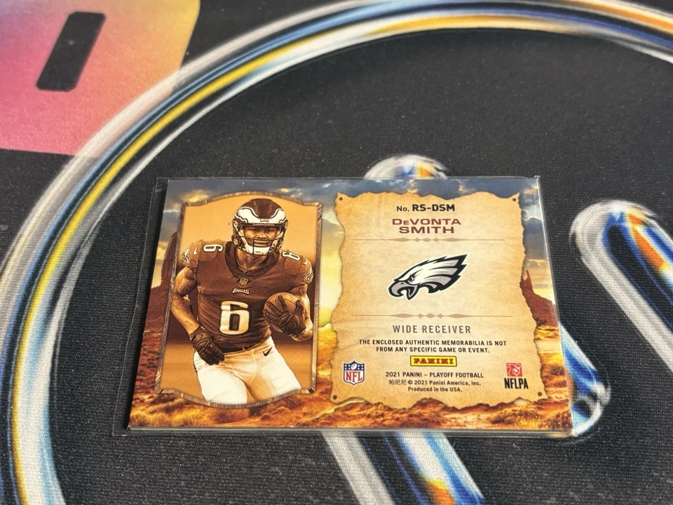 2021 Panini Playoff - Rookie Stallions Devonta Smith #RS-DSM (MEM, RC) - Image 2 of 2