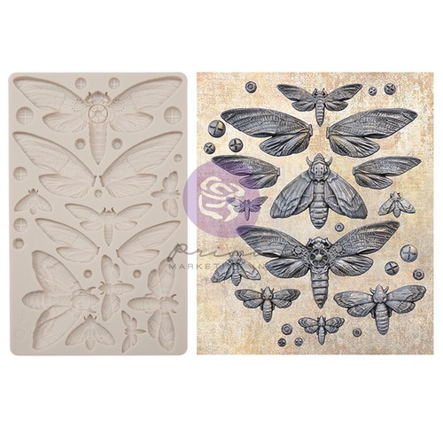 Moldes decorativos Finnabair 5"X8"-insectos nocturnos - 969417 - Imagen 2 de 3