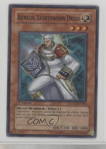Aurkus Lightsworn Druide 1st Ed. YuGiOh Licht der Zerstörung #LODT-DE081 13vm