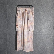 Fabletics Womens Cargo Pants Tie Dye High Waist Elastic Waistband Athleisure M