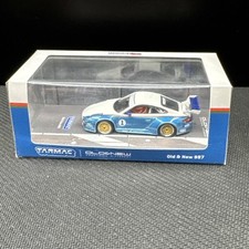  Tarmac Works HOBBY64 Blue & White Old & New Porsche 997 1:64 Scale Diecast Car 