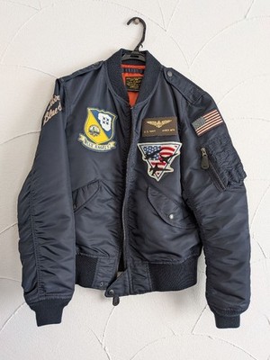 AVIREX Flight Jacket L2A Blue Angels Navy M | eBay