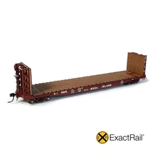ExactRail Platinum HO Rock Island GSC/GSI 53'6" Bulkhead Flat Car RI #91848