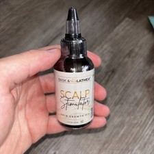 Bask  Lather JUMBO Scalp Stimulator Hair Growth Oil Cold Pressed Mint  Rosemar