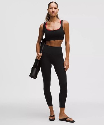 Lululemon Align Pant II 25'' Black Women's Sz 2 Black Nulu High Rise W5CT3S Lulu