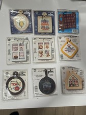 Nmi stitch Frame Lot Of 9 Cross Stitch Kits: Food Home Themes