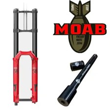 Cavalca la tua ruota 15mm in una forcella Marzocchi Bomber DH58 - asse 15mm "MOAB" NERO