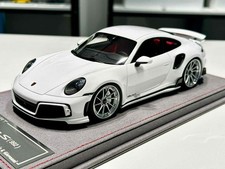 Porsche 911 Turbo S TechArt (Blanc Brillant) [Davis & Giovanni] échelle 1/18