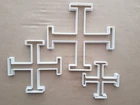 Cross Of Jerusalem Symbol Shape Cookie Cutter Dough Biscuit Pastry Fondant Sharp