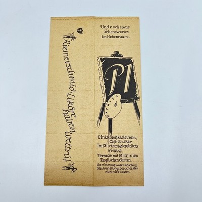 1950s Restaurant Cafe & Bar Painter s Studio English Garden Brochure Germany SC6