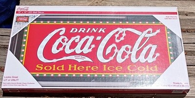 Coca Cola Sold Here Ice Cold led light up sign 19x10