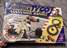 RARE Formula Tyco Nigel Mansell Figure-8 Slot Car Track Set World Champ Edition