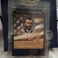 Word From POTUS Etched Signature WH Ulysses S. Grant Card  25/47