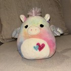 Squishmallow 5”  Pink Tie Dye Bling Angel Wings Rainbo Plush Hearts Mohawk Valen — photo 8