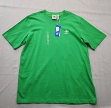 New Men's Adidas Trefoil Essentials Tee Shirt Size Large Mens Energy Green