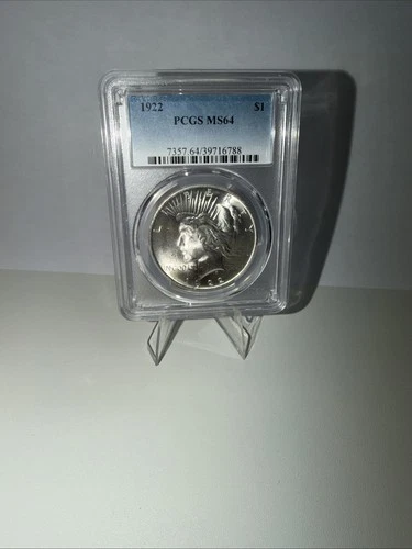 1922 Peace Silver Dollar $1 - PCGS MS64
