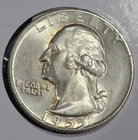 1955 DDO BU Toned Silver Washington Quarter Dollar Coin, 25C Combined Shipping