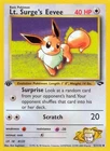 Lt. Surge's Eevee Gym Challenge Uncommon NM Pokemon 051/132 1st Edition